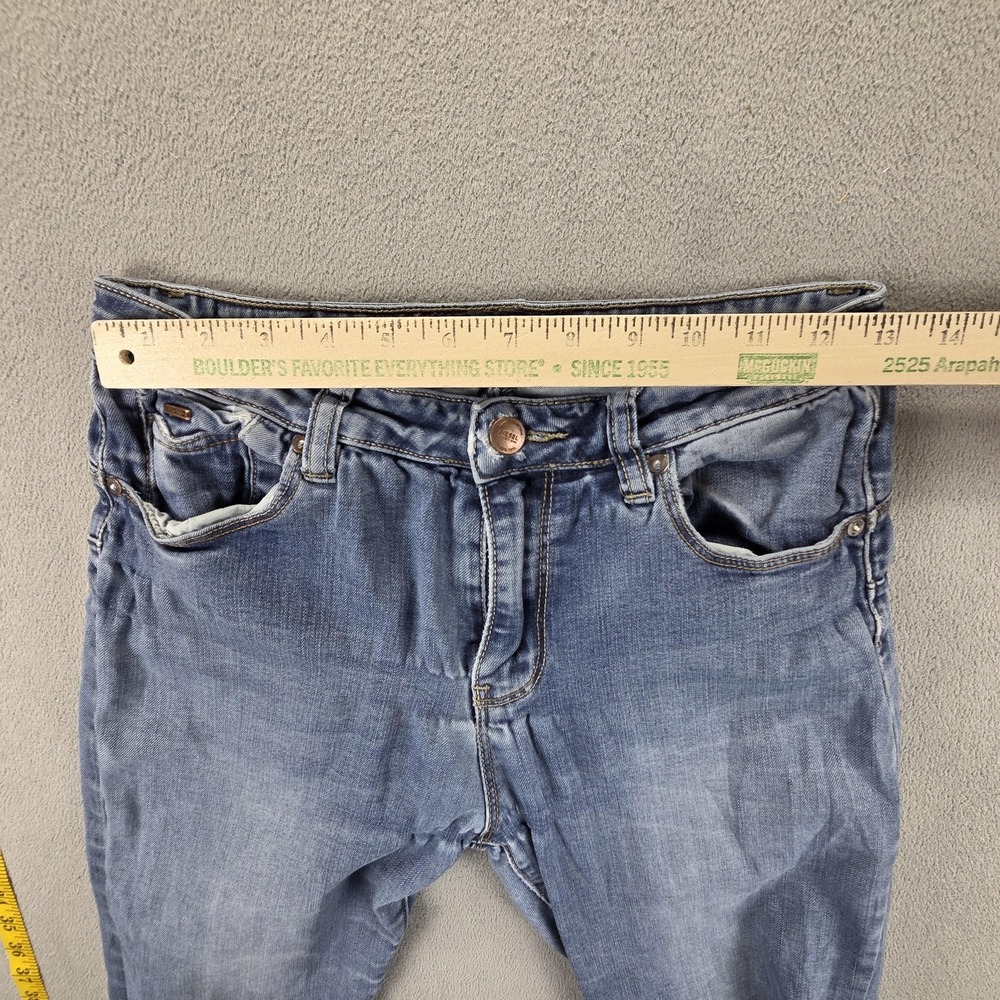 Diesel Jeans Womens Blue High Waist Bootcut Flare Medium Wash Stretch Fits 24x32 - Picture 3 of 16